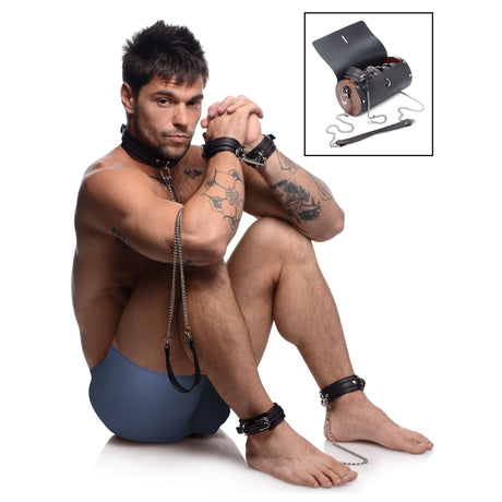 Kinky Clutch Black Bondage Set with Carrying Case