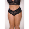 Lace & Pearl Boyshort With Satin Bow Accents