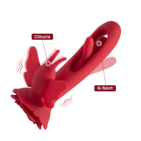 Layla Rosy Butterfly Clit Stimulator