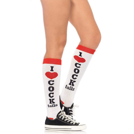 Leg Avenue Cocktails Acrylic Knee High Socks