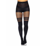 Leg Avenue Seamless Opaque Faux Thigh High Pantyhose