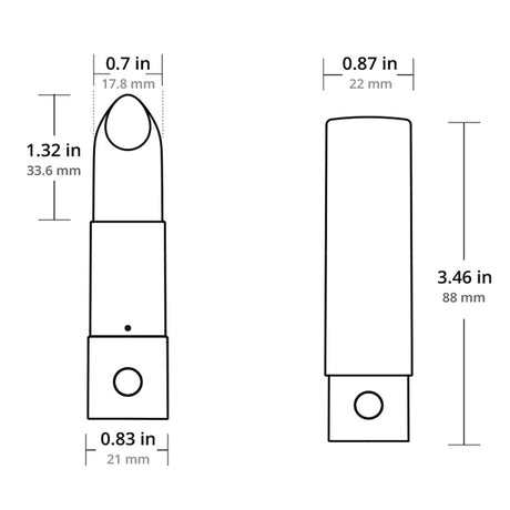 Lovense Exomoon Mini Lipstick Vibrator