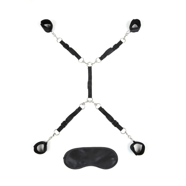 Lux Fetish 7 Piece Bed Spreader Restraint System