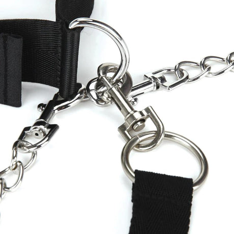 Lux Fetish Collar Cuffs & Leash Set