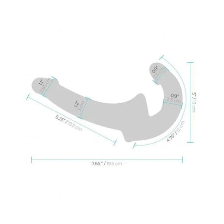 Lux Fetish Strapless Strap-on - Purple