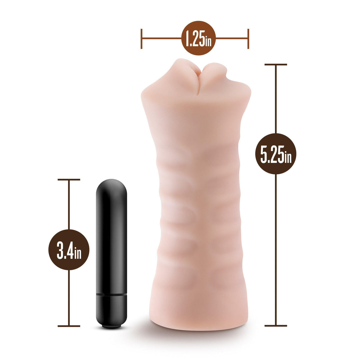 M for Men Skye Vibrating Mouth Stroker Masturbator