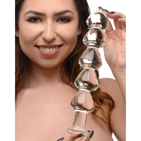 Master Series Drops Anal Links Glass Dildo