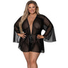 Modern Romance Flowing Short Robe - Queen