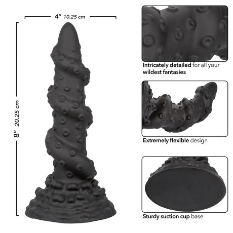 Monster Dong The Kraken Silicone Black Dildo