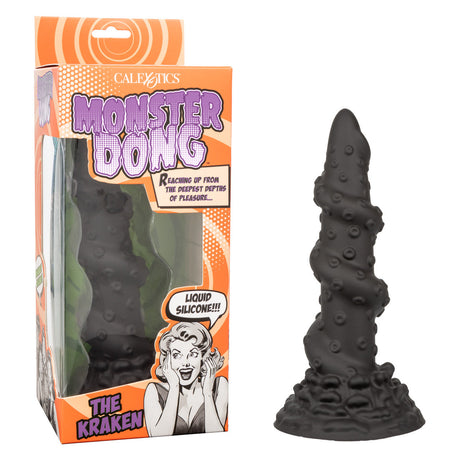 Monster Dong The Kraken Silicone Black Dildo