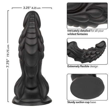 Monster Dong The Martian Silicone Black Dildo