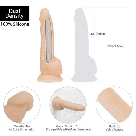 Naked Addiction Dual Density Silicone Dildo