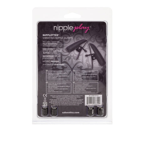Nipple Play Nipplettes Wireless Vibrating Nipple Clamps