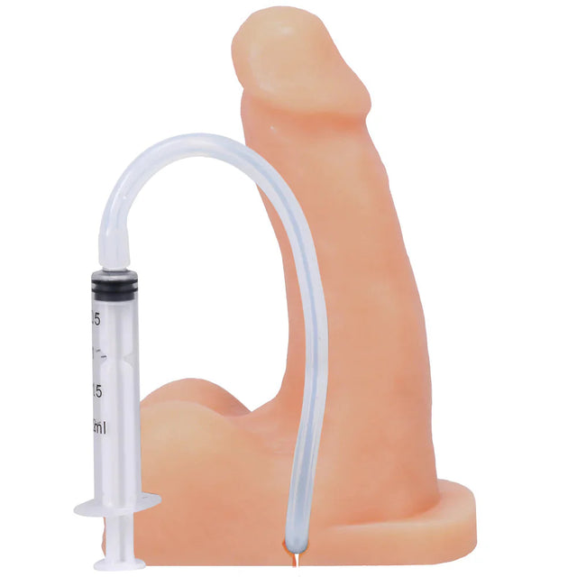 POP N' Play Squirting Packer Dildo - Cream