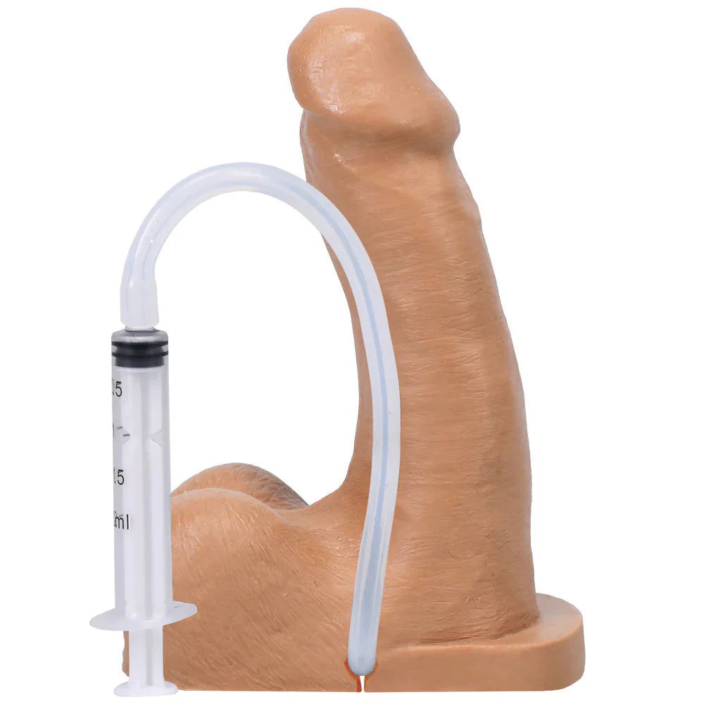 POP N' Play Squirting Packer Dildo - Honey