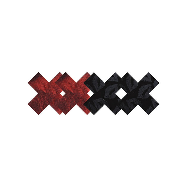 Peekaboos Stolen Kisses Xs Red & Black - Pack of 2