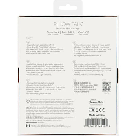 Pillow Talk Mini G Spot Vibrator