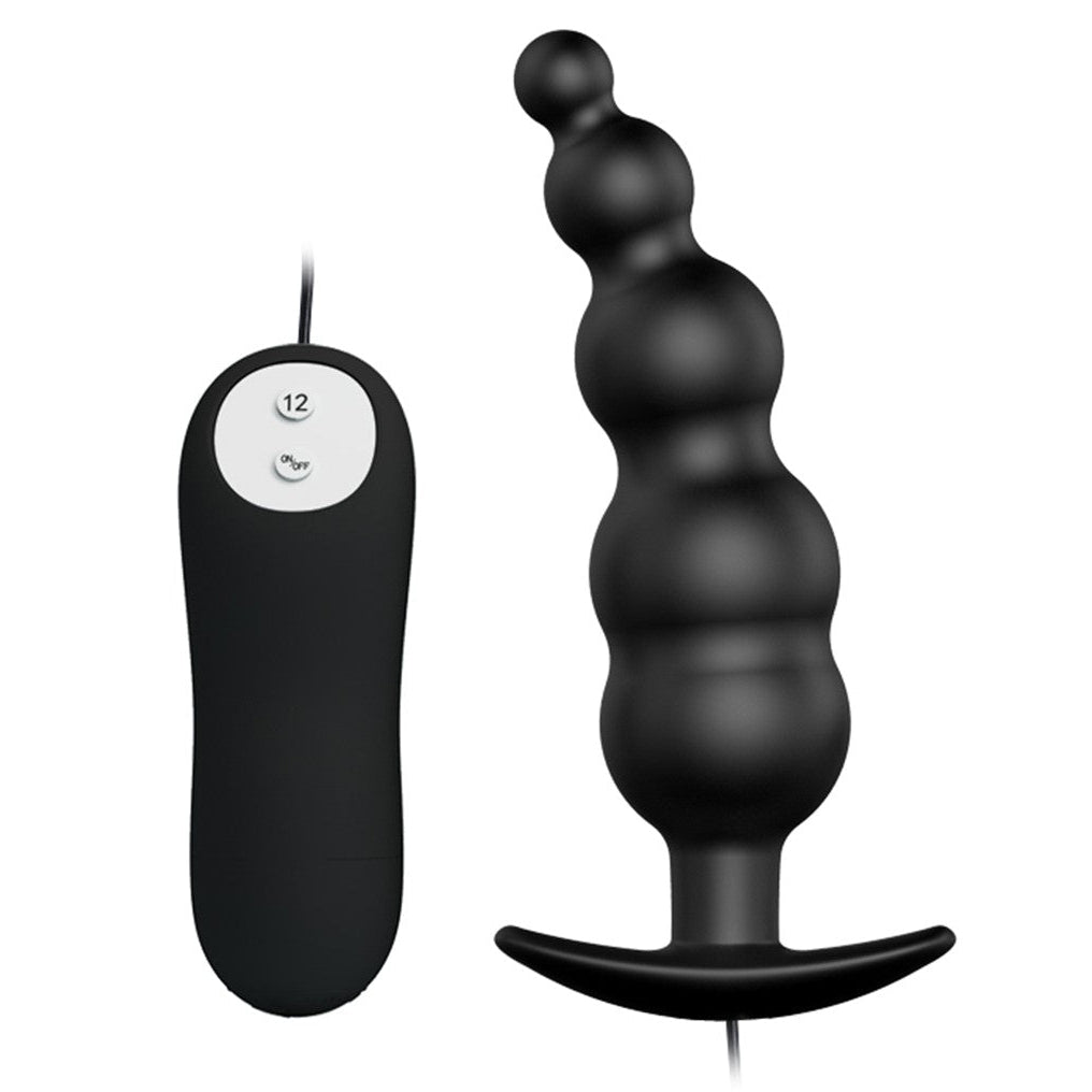 Pretty Love Vibrating Bead Shaped Butt Plug