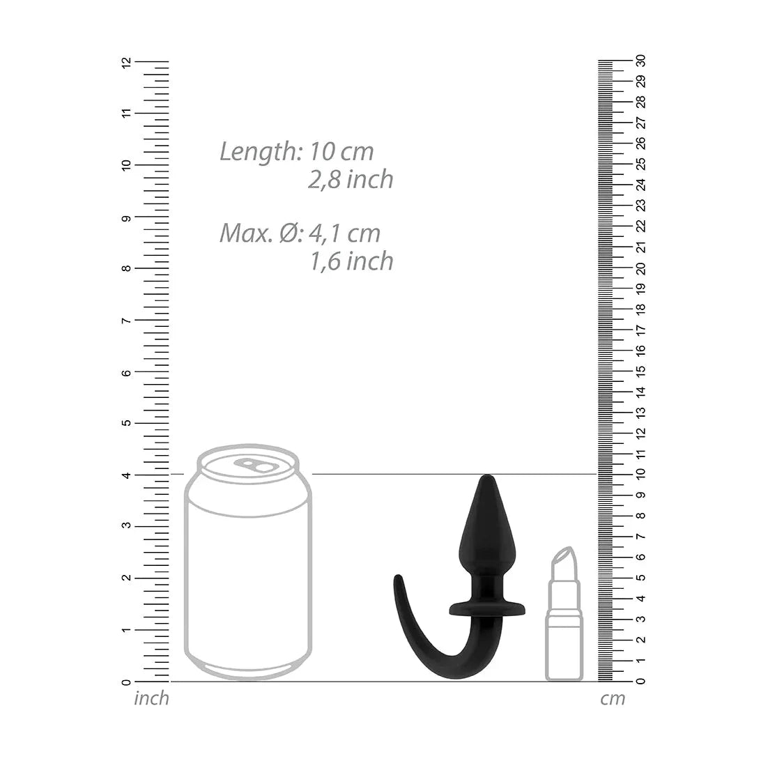 Puppy Tail Flexible Rubber Butt Plug