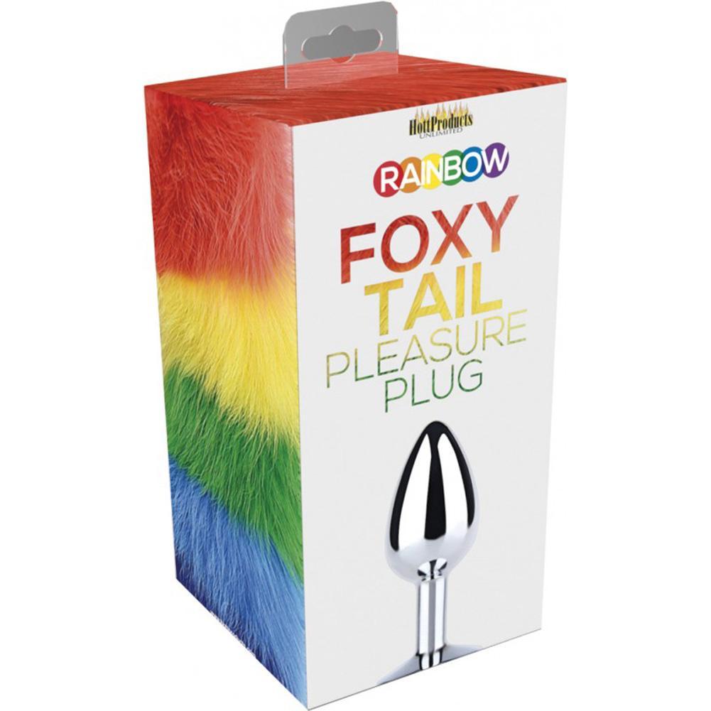 Rainbow Foxy Tail Stainless Steel Butt Plug