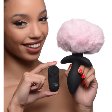 Remote Control Wagging Bunny Tail Anal Plug