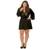 Satin & Eyelash Robe