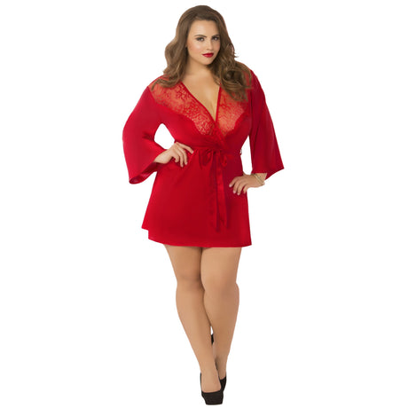 Satin & Eyelash Robe