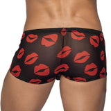 Sheer Lips Mini Short
