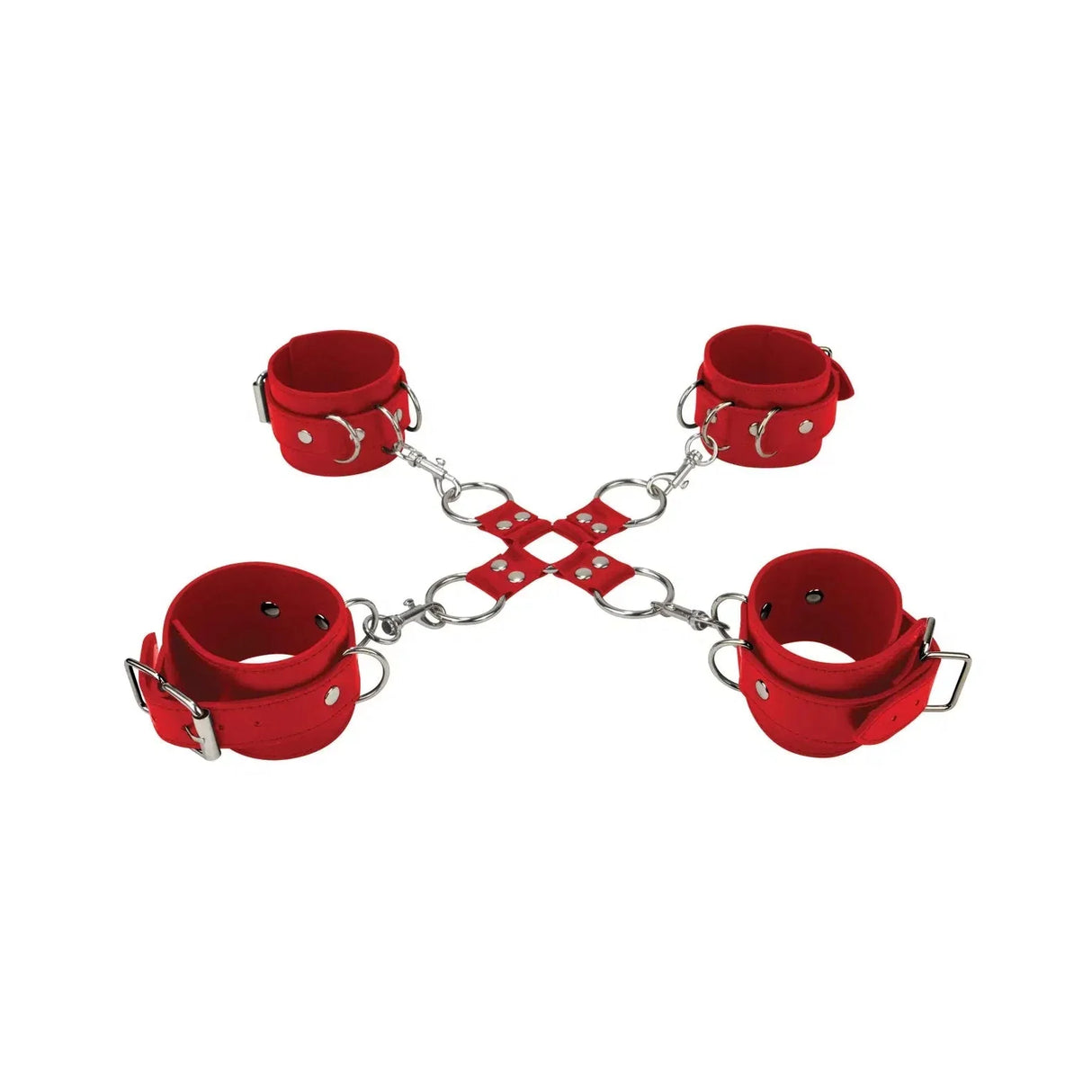 Shots Ouch Leather Hand and Leg Cuffs