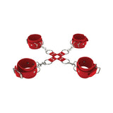Shots Ouch Leather Hand and Leg Cuffs