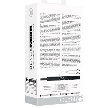 Shots Velcro Collar With Nipple Clamps