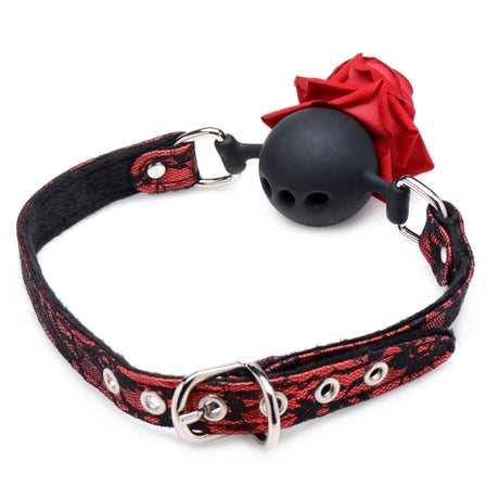 Silicone Ball Gag with Rose