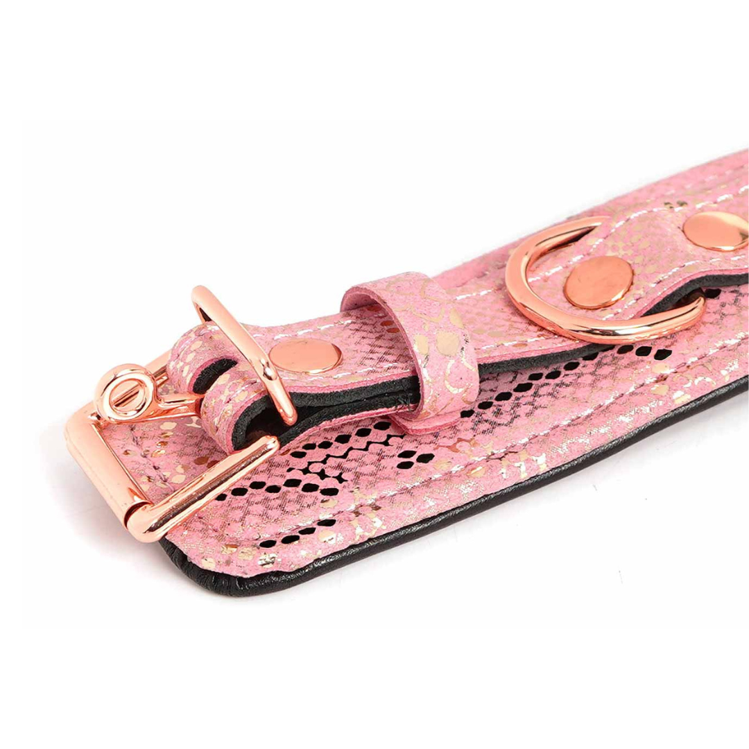 Spartacus Locking Leather Wrist Restraint Cuffs
