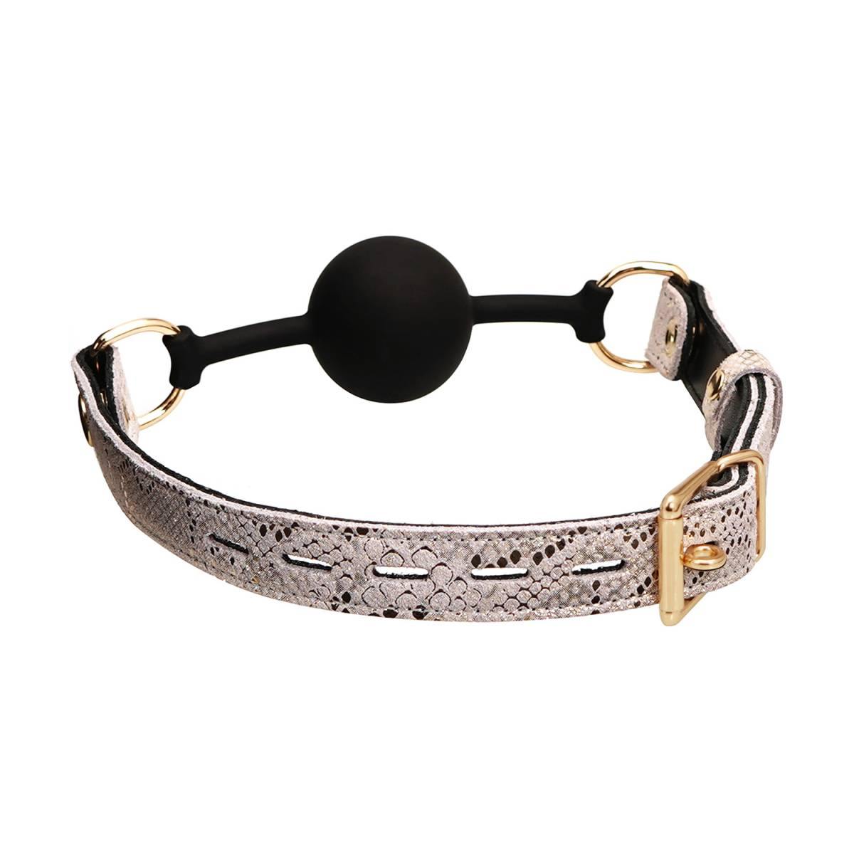 Spartacus Silicone Gag with Leather Lining
