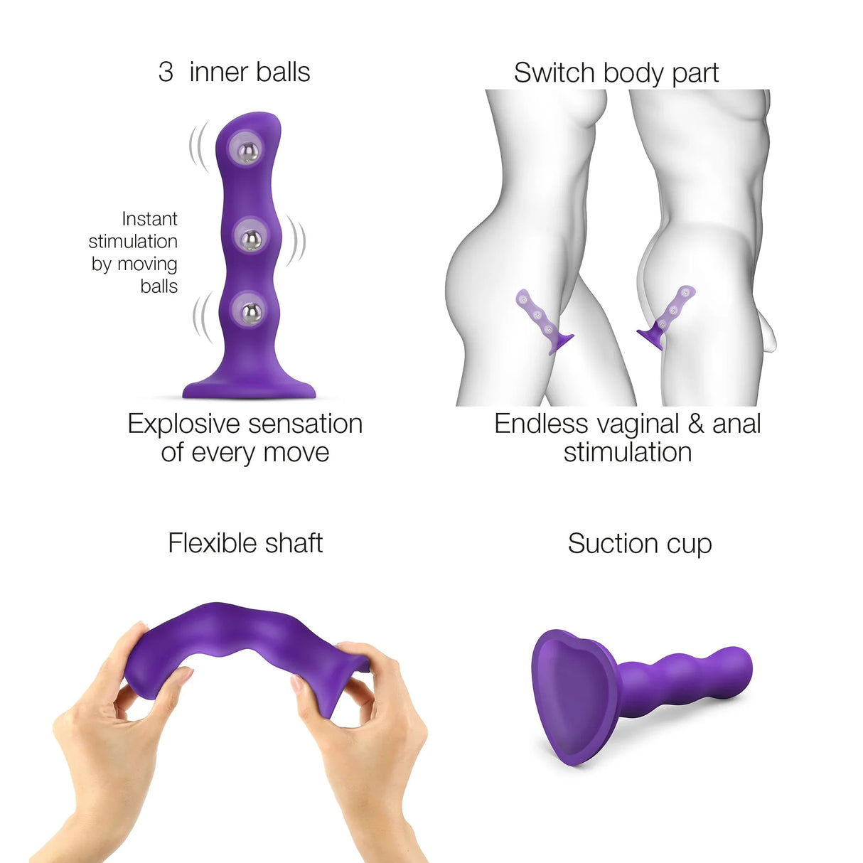 Strap-On-Me Dildo Geisha Balls