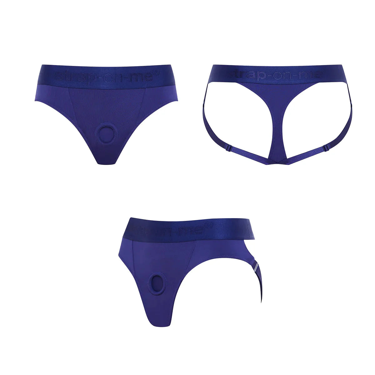 Strap-On-Me Heroine Lingerie Harness - Night Blue