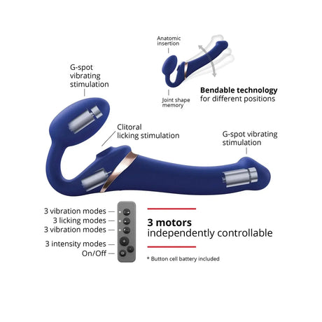 Strap-On-Me Multi Orgasm Bendable Strapless Strap On - Large