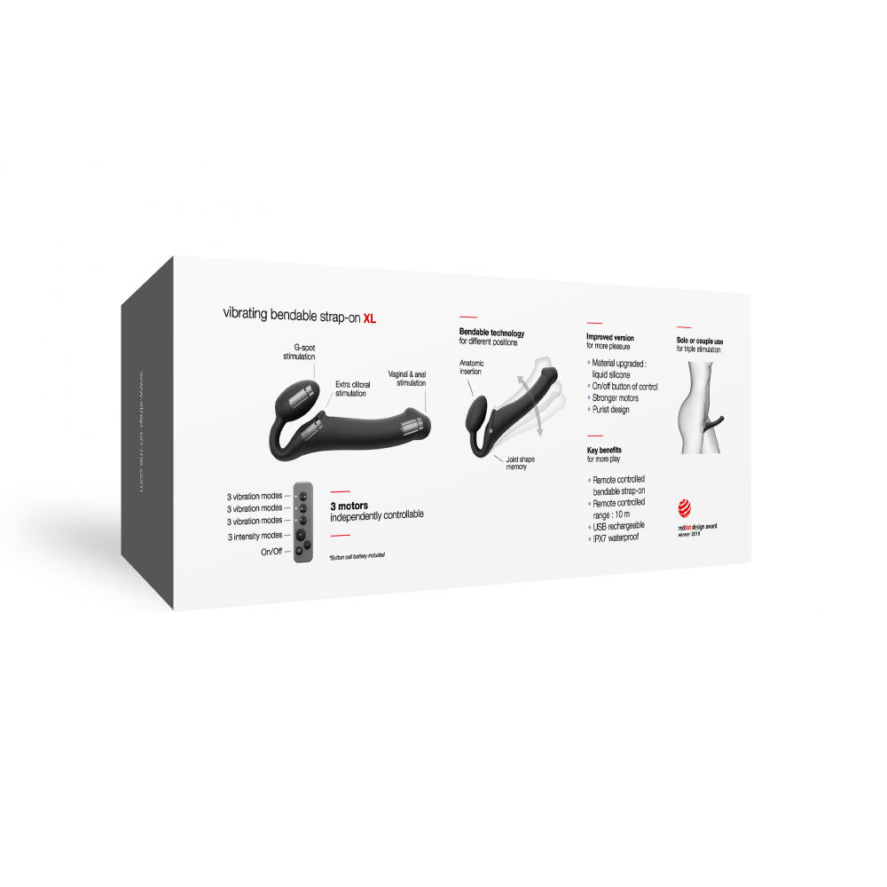 Strap-On-Me Vibrating Bendable Strap-On - XL