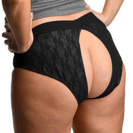 Strap U Lace Envy Crotchless Panty Harness - 2XL