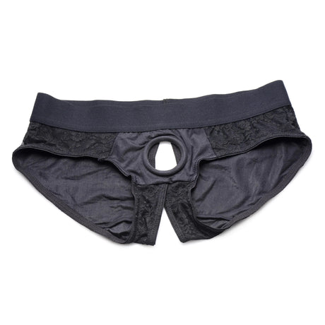Strap U Lace Envy Crotchless Panty Harness - 2XL