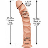 The D Ragin' D 10 Inch Ultraskyn Dual Density Cock