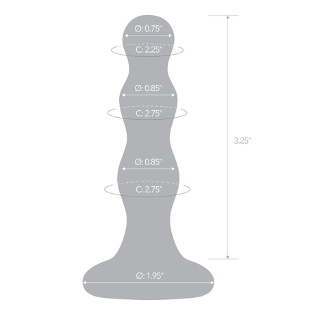 Triple Play Beaded Butt Plug