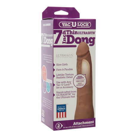 Vac-U-Lock 7 Inch Thin Ultraskyn Dildo