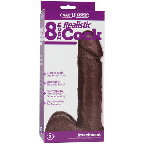 Vac-U-Lock 8 inch Strap On Dildo
