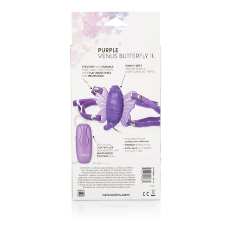 Venus Butterfly 2 Wearable Strap On Clit Vibrator - Purple
