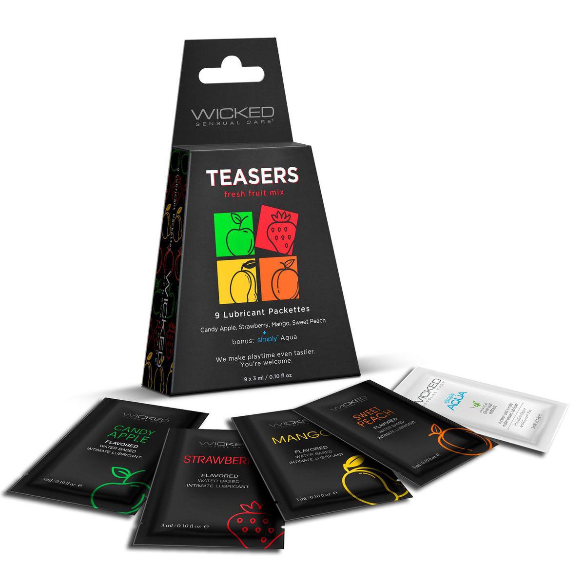 Wicked Teasers Fresh Fruit Mix Flavored Lubes