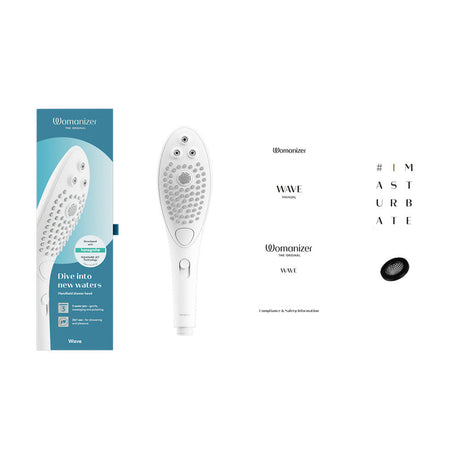 Womanizer Wave Shower Head & Water Massage Clitoral Stimulator