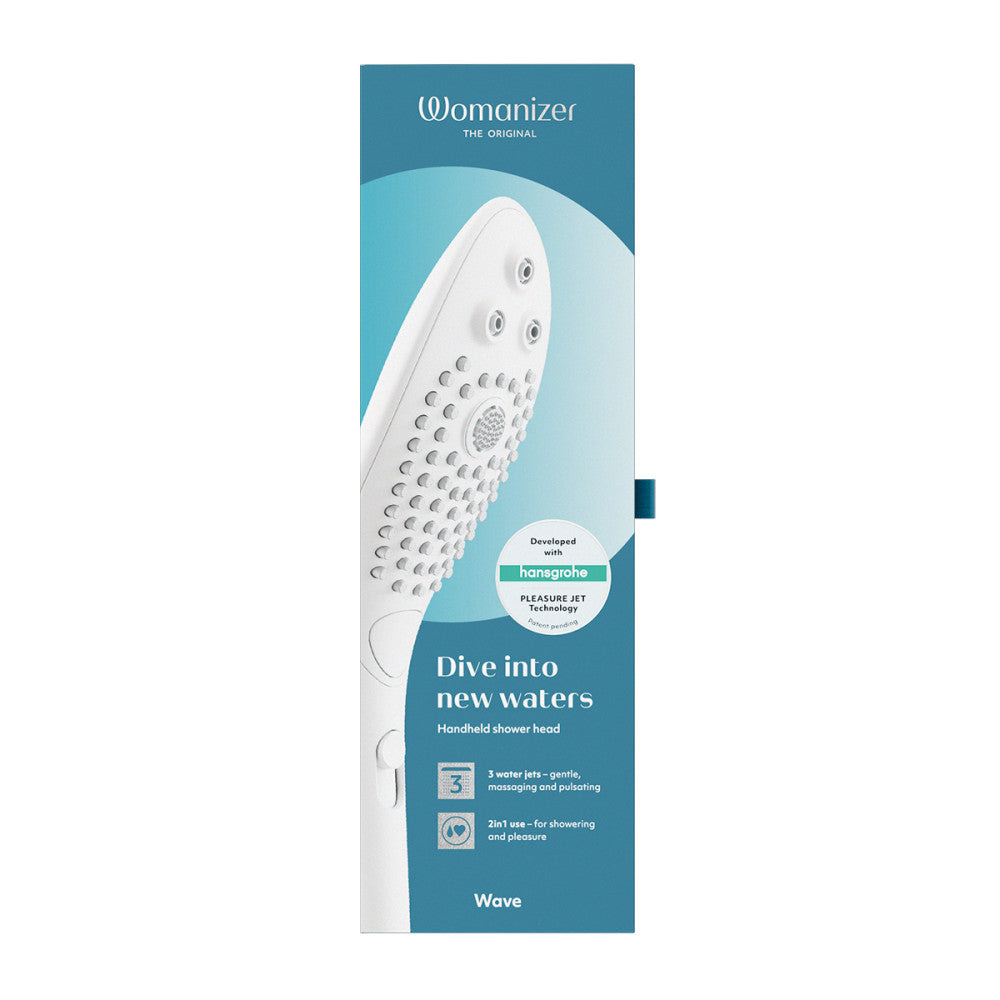 Womanizer Wave Shower Head & Water Massage Clitoral Stimulator