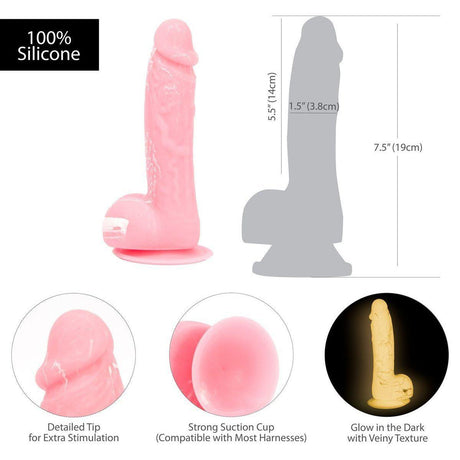 Addiction Brandon 7.5 Inch Silicone Suction Cup Dildo