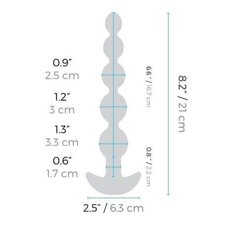 b-Vibe Cinco Remote Control Rechargeable Anal Beads